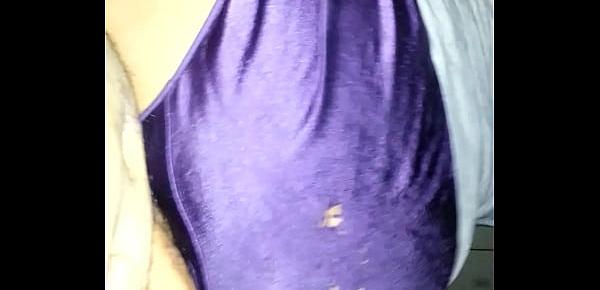  purple satin panties creampie